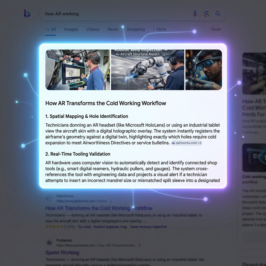 Example of an AI search result citing a business